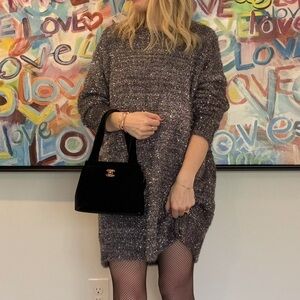 ANTHROPOLOGIE sparkly sweater dress